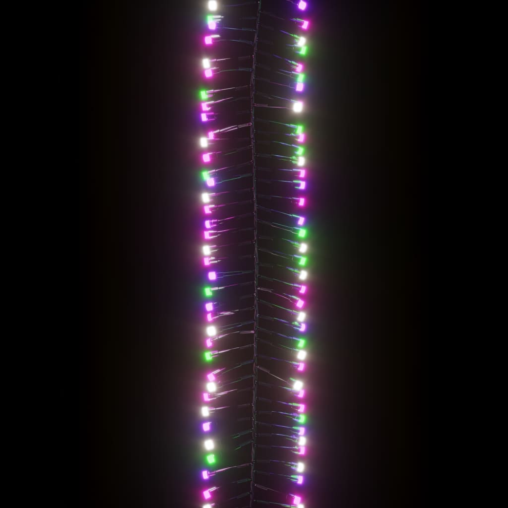 vidaXL LED-lyskæde 2000 LED'er 17 m PVC pastelfarvet lys