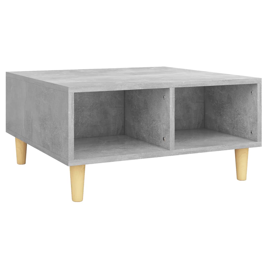 vidaXL sofabord 60x60x30 cm konstrueret træ betongrå