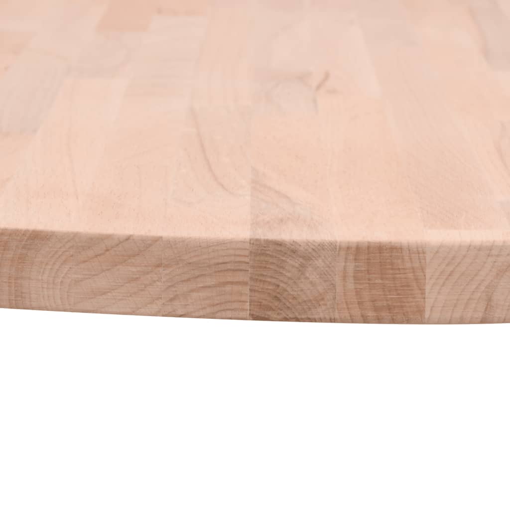 vidaXL bordplade Ø30x4 cm rund massivt bøgetræ