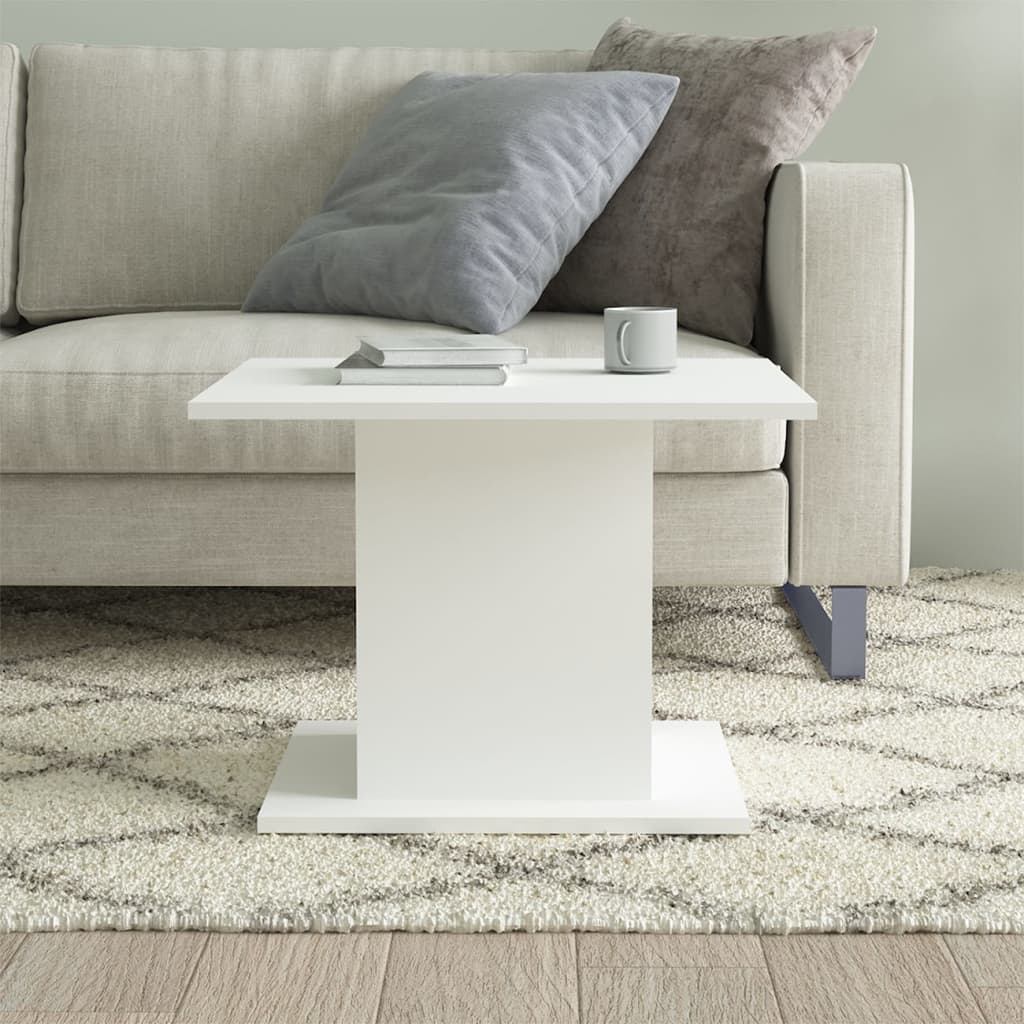 vidaXL sofabord 55,5x55,5x40 cm spånplade hvid