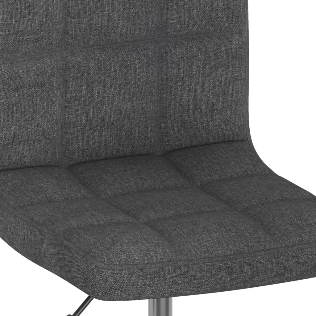 vidaXL drejelige spisebordsstole 6 stk. stof mørkegrå