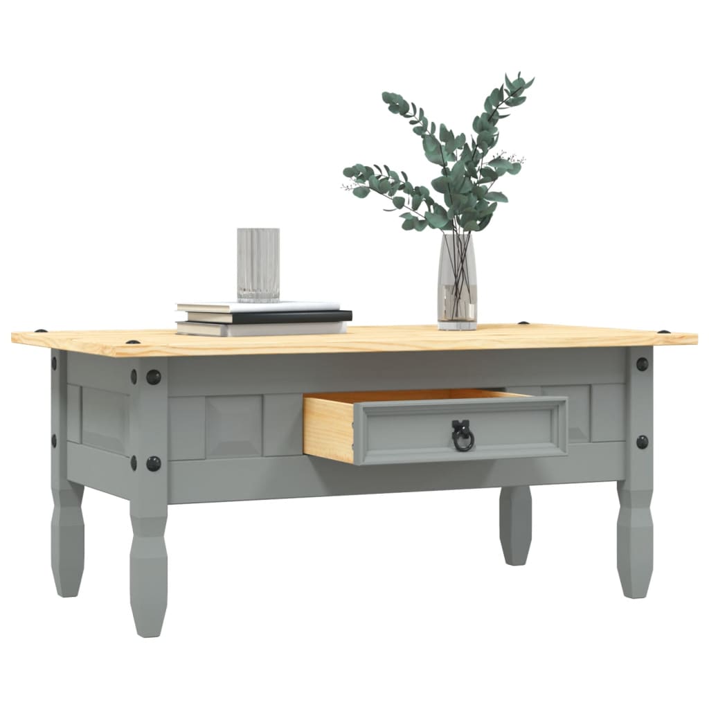 vidaXL sofabord 100x55x45 cm fyrretræ grå