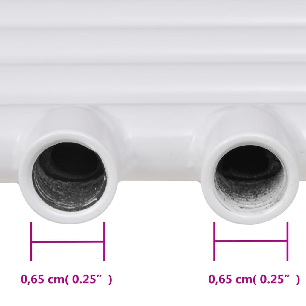 vidaXL håndklædetørrer centralvarme lige 600x1160 mm