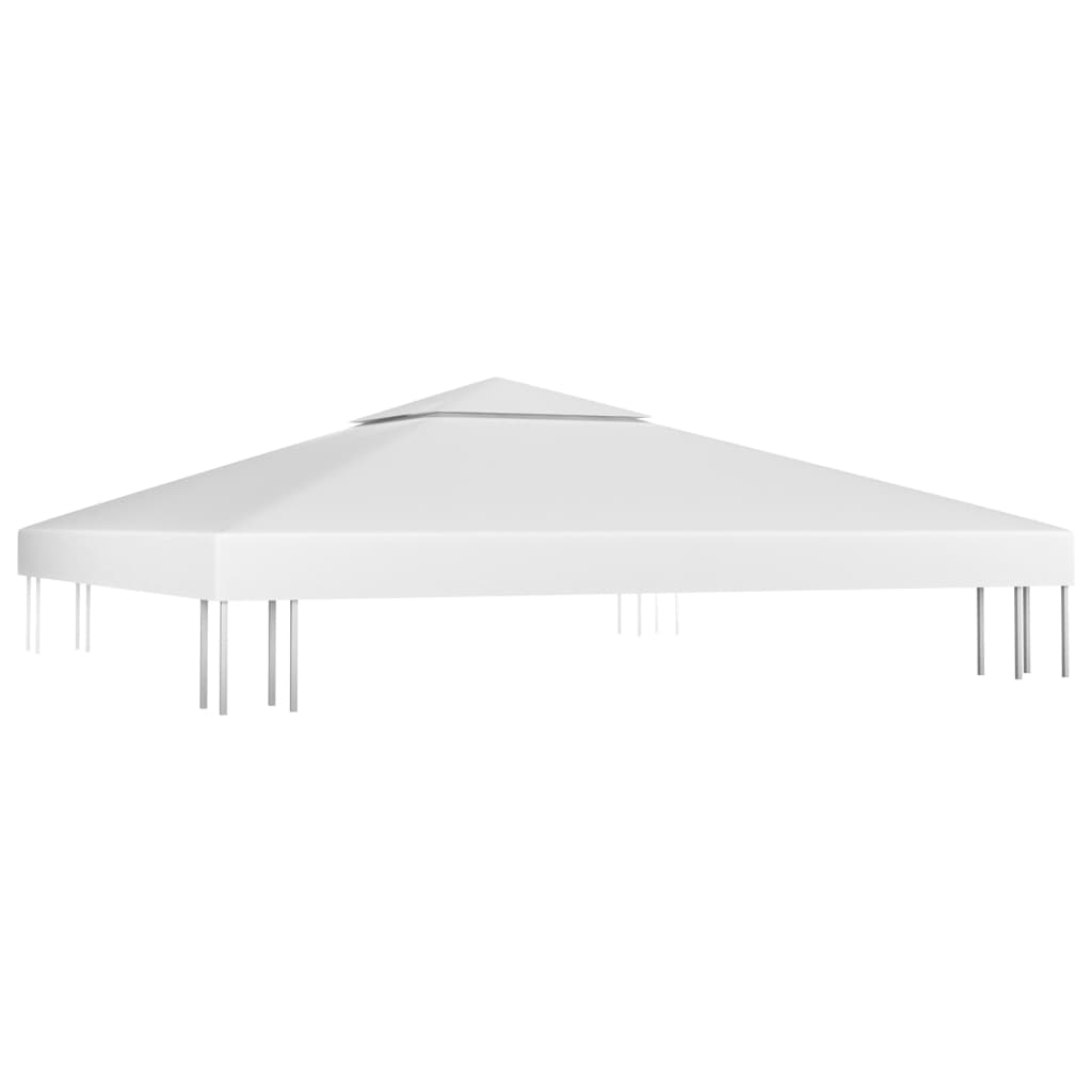 vidaXL pavillontopdække i 2 lag 3x3 m 310 g/m² hvid