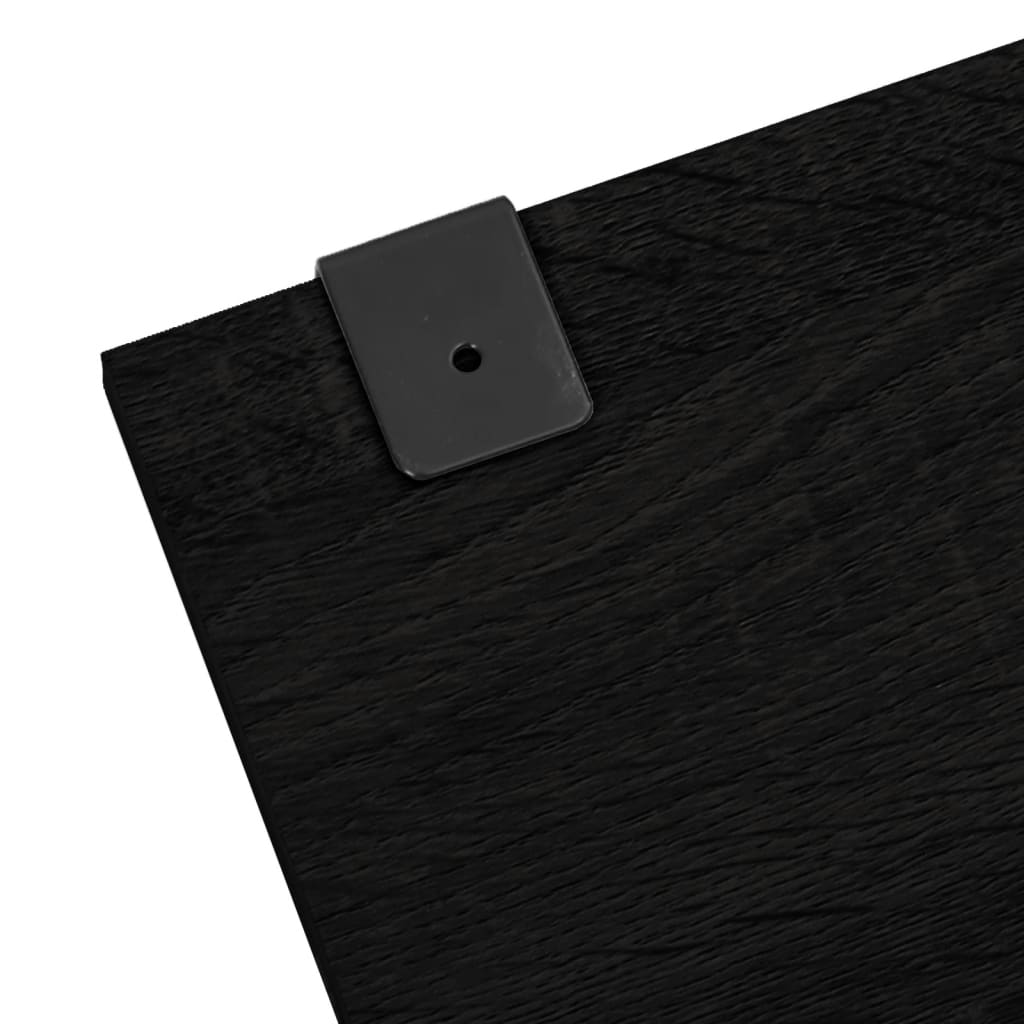 vidaXL møbelsæt til badeværelse 5 dele konstrueret træ sort