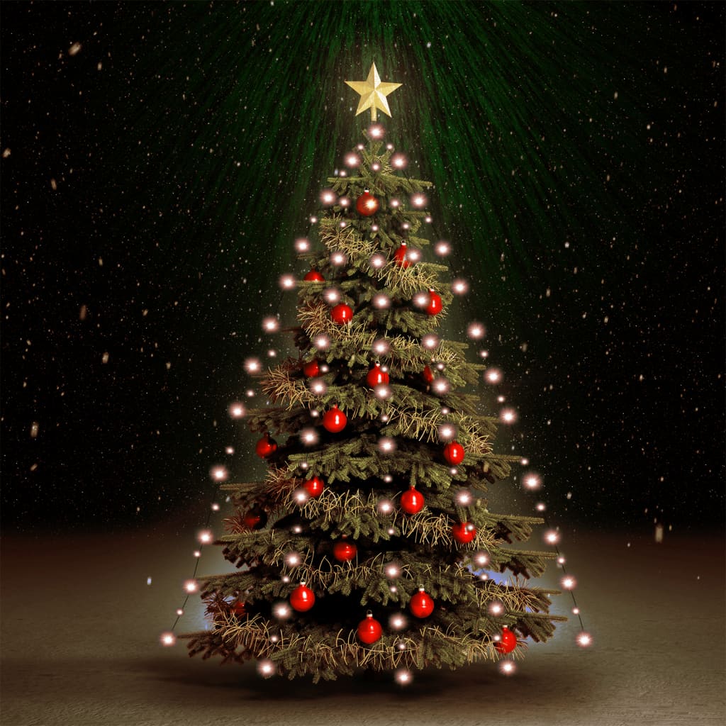 vidaXL lysnet til juletræ 180 lysdioder 180 cm