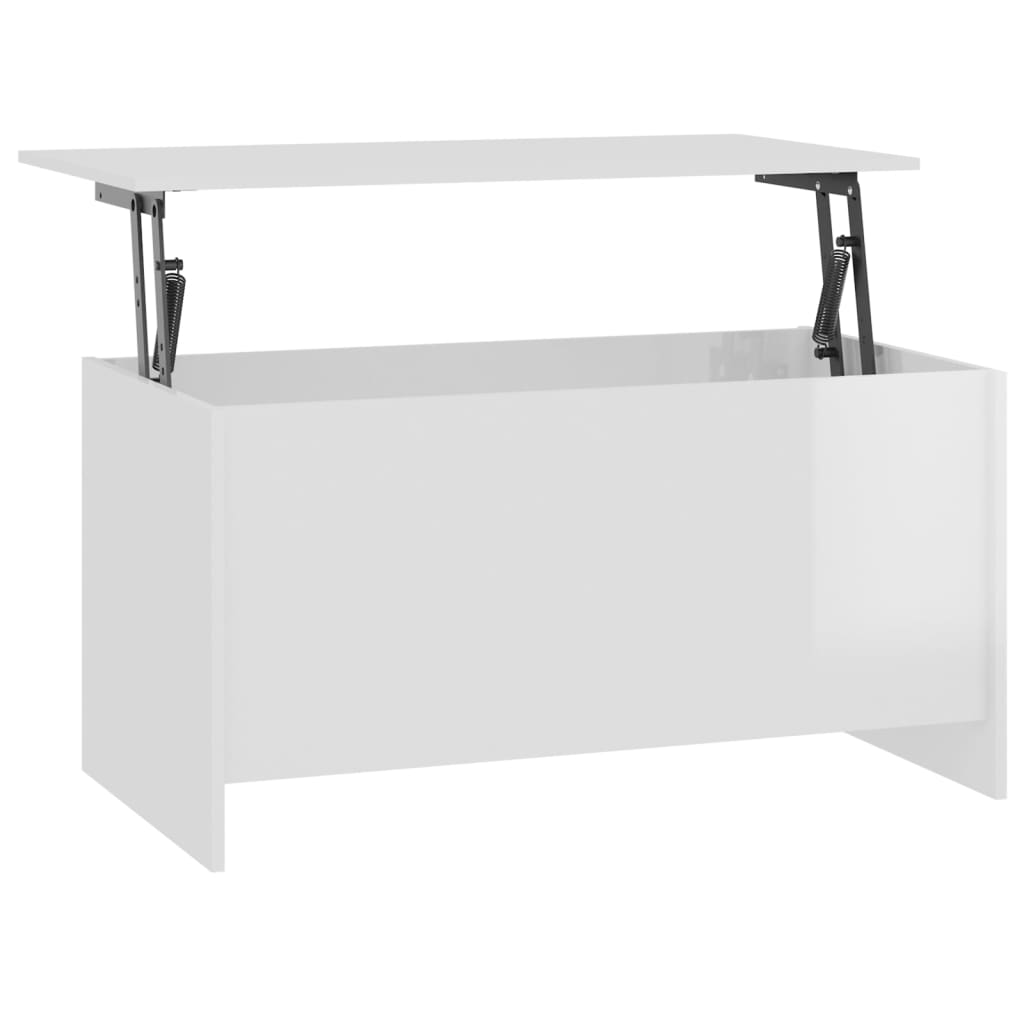 vidaXL sofabord 102x55,5x52,5 cm konstrueret træ hvid højglans