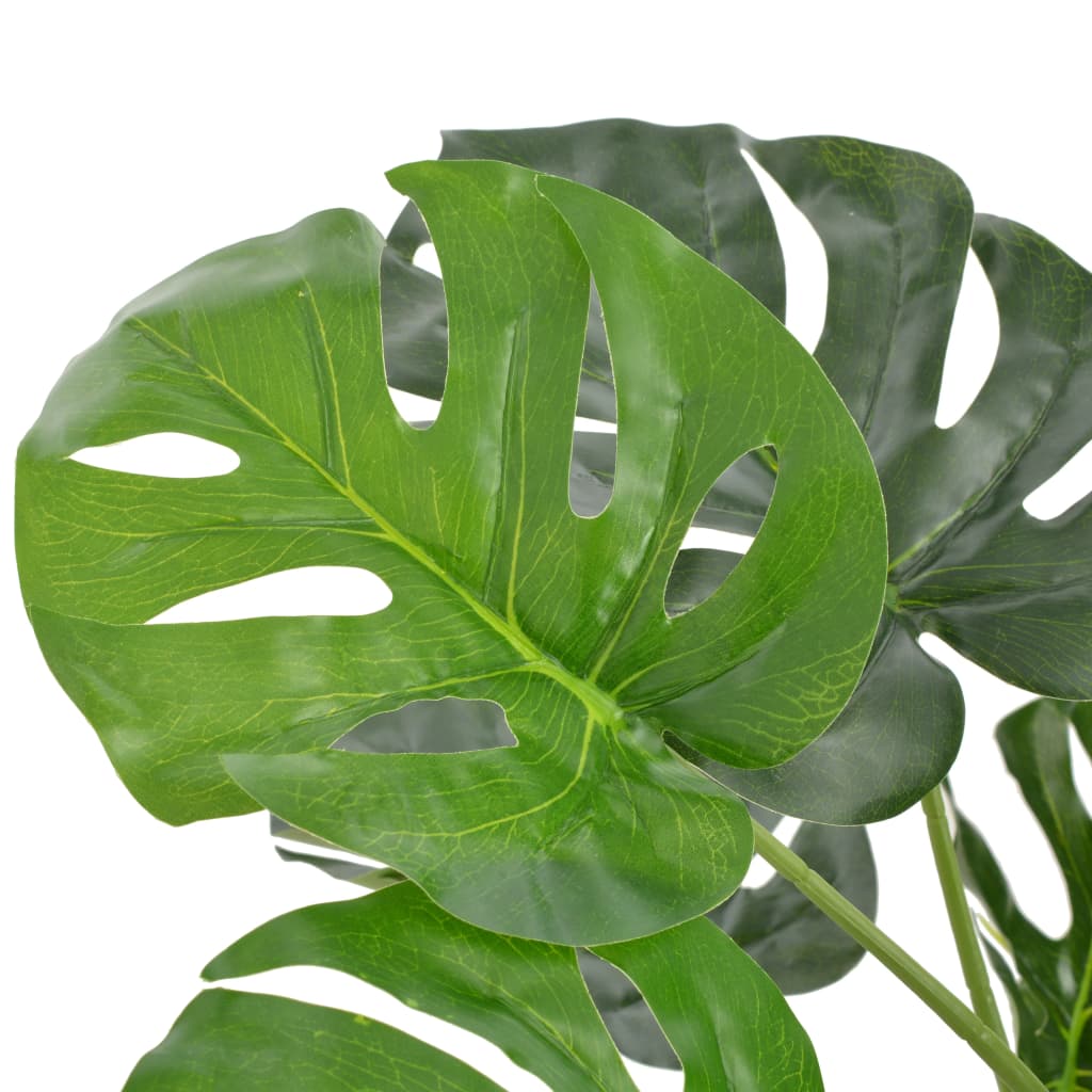 vidaXL kunstig plante monstera med krukke 100 cm grøn