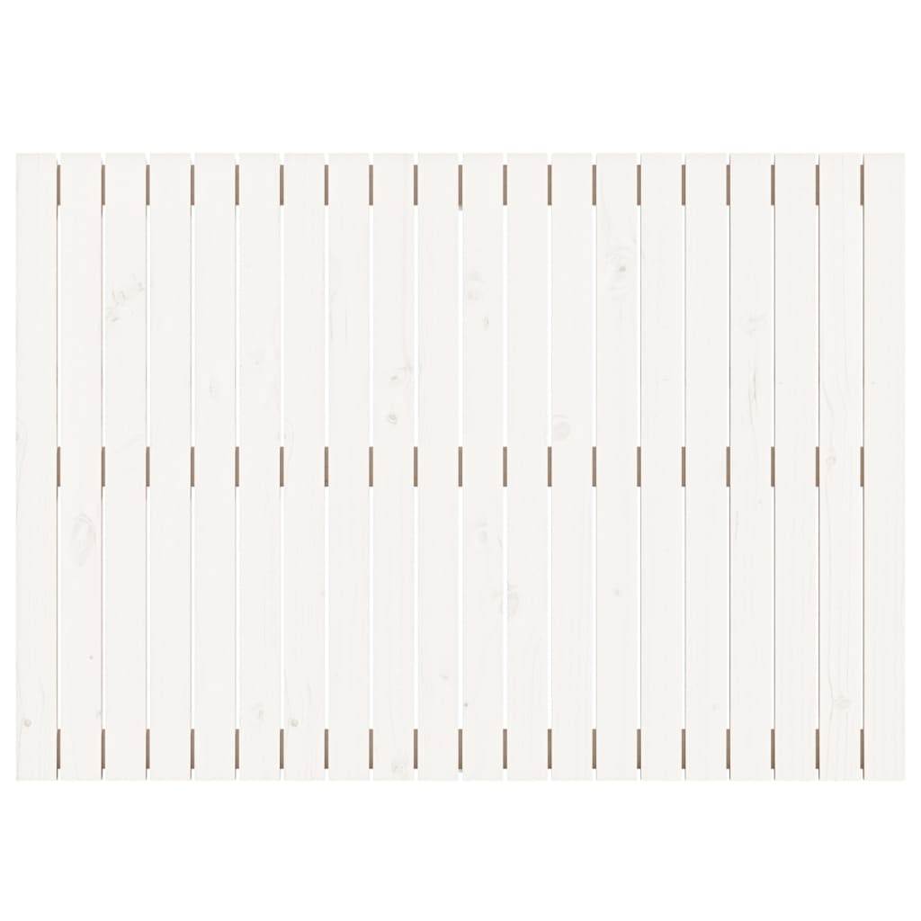 vidaXL sengegavl 127,5x3x90 cm massivt fyrretræ hvid