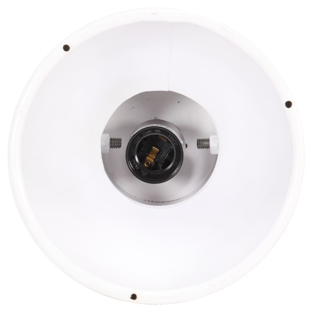 vidaXL industriel loftlampe E27 mangotræ hvid