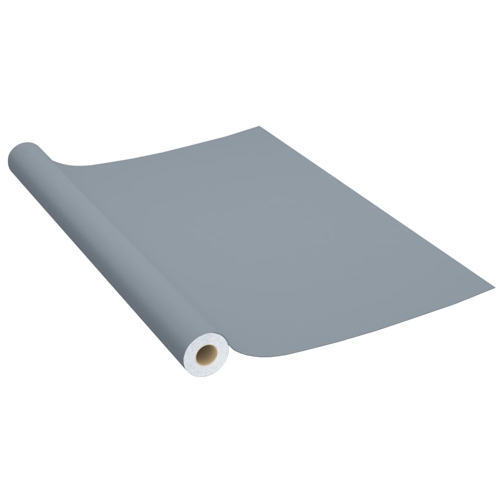 vidaXL selvklæbende møbelfolie 2 stk. 500x90 cm PVC grå