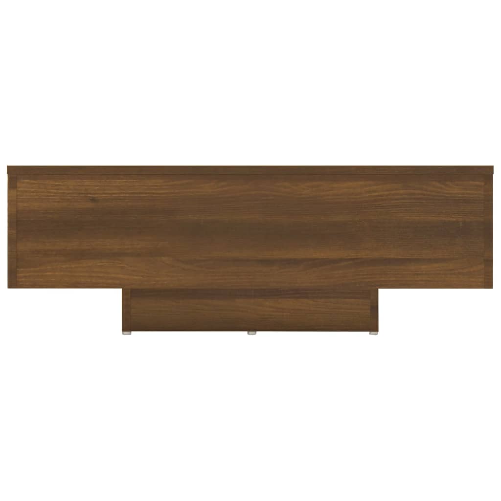 vidaXL sofabord 85x55x31 cm konstrueret træ brun egetræsfarve