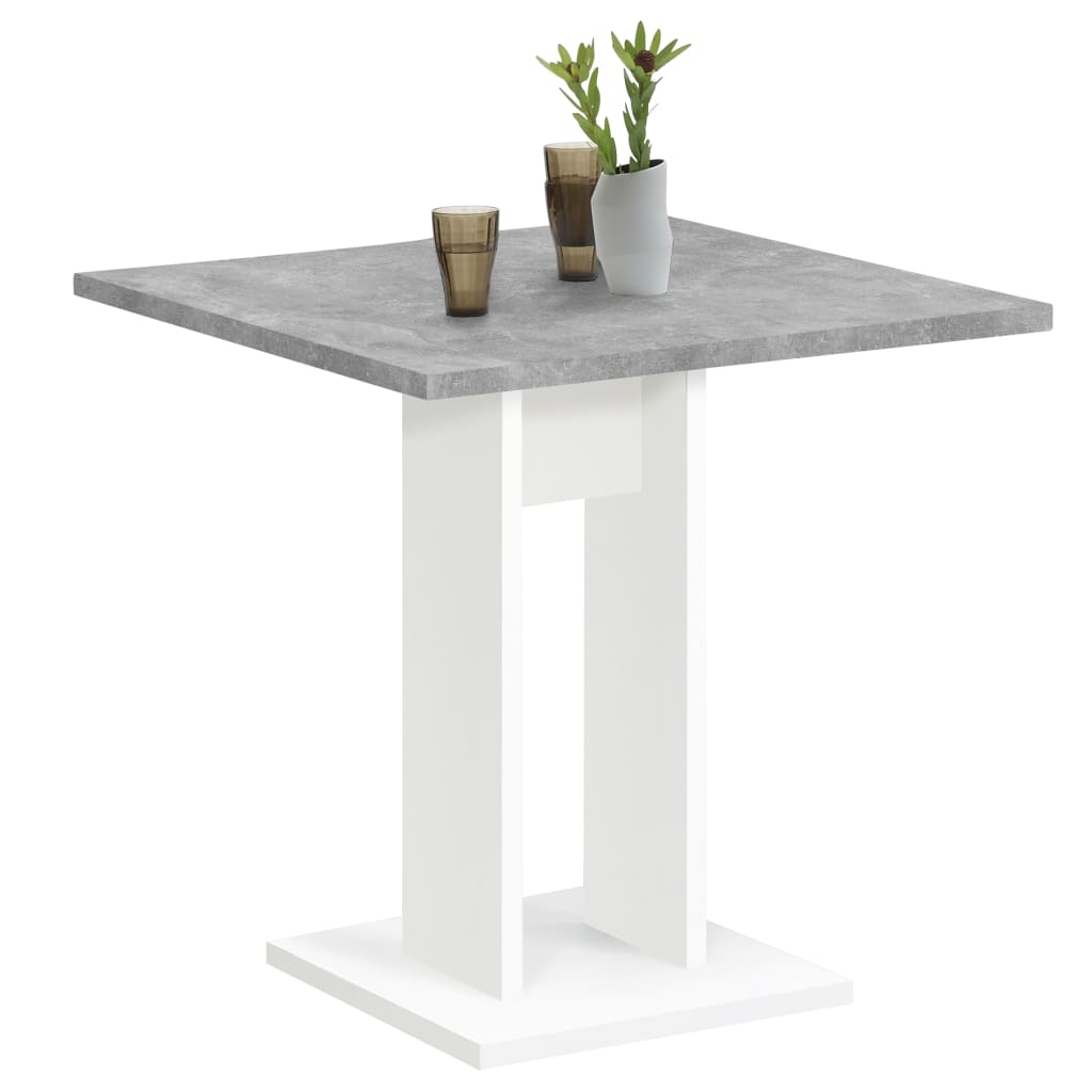 FMD spisebord 70 cm betongrå og hvid