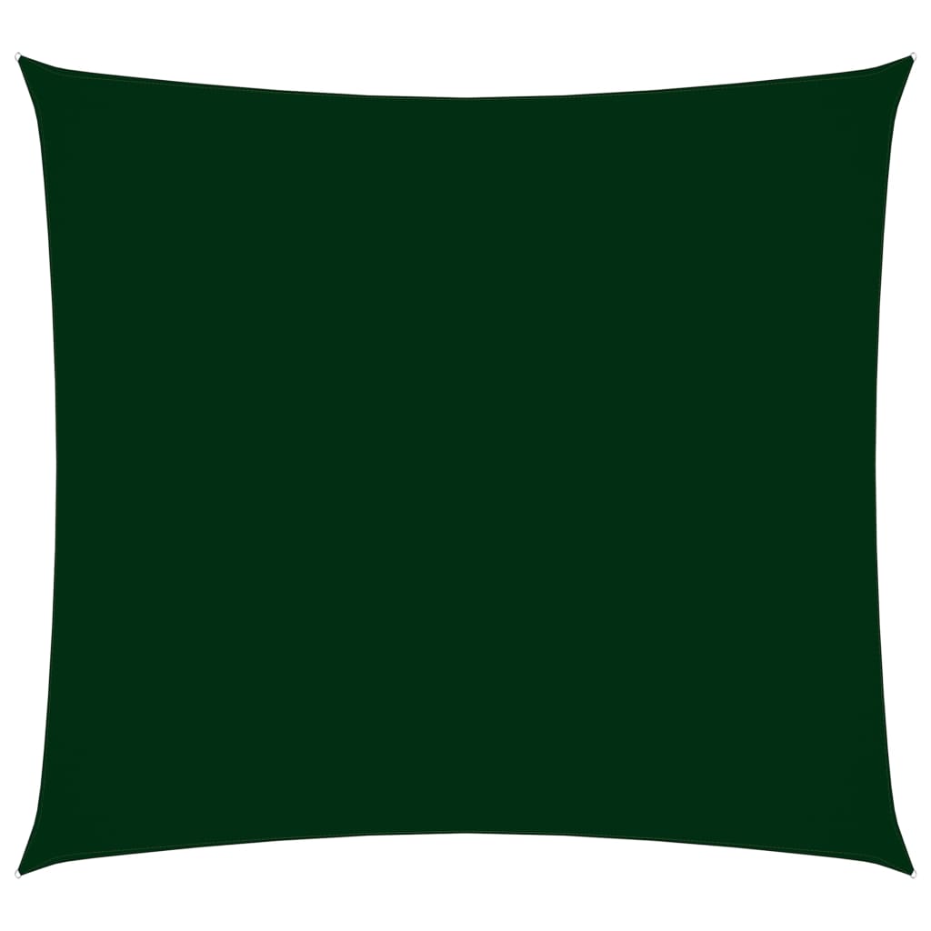 vidaXL solsejl 4x4 m firkantet oxfordstof mørkegrøn