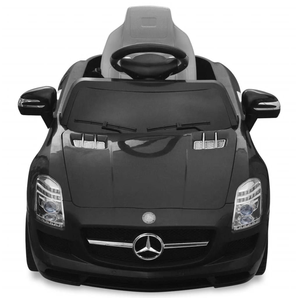 Elektrisk ride-on bil, Mercedes Benz SLS AMG, sort, 6 V fjernbetjening