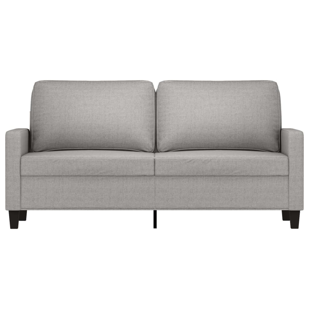 vidaXL 2-personers sofa 140 cm stof lysegrå