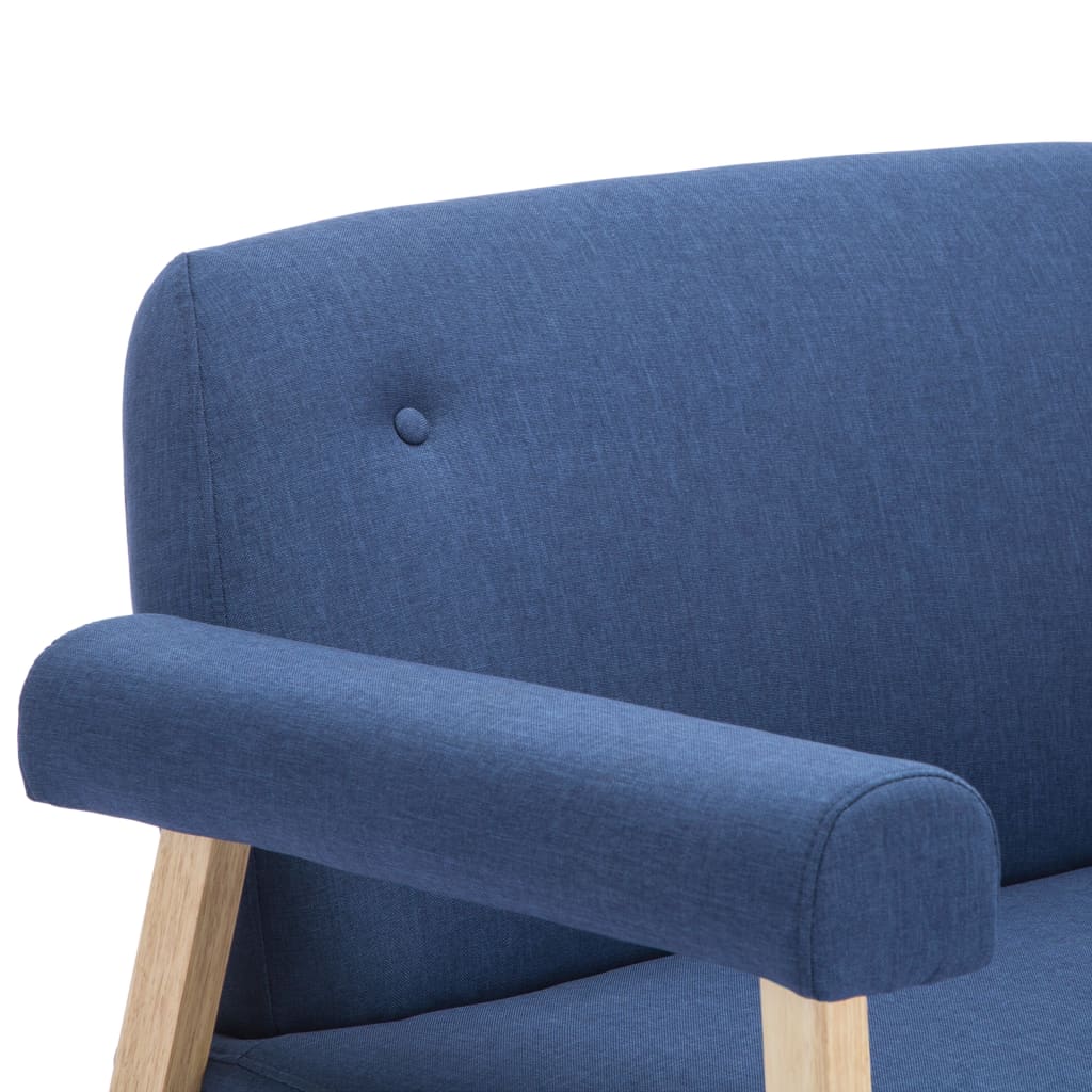 vidaXL topersoners sofa i stof blå