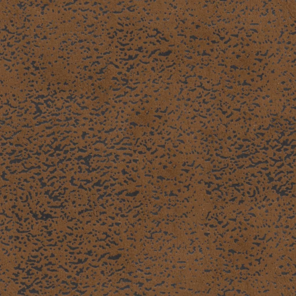 vidaXL bænk med ryglæn 119,5x64,5x75 cm imiteret ruskind brun