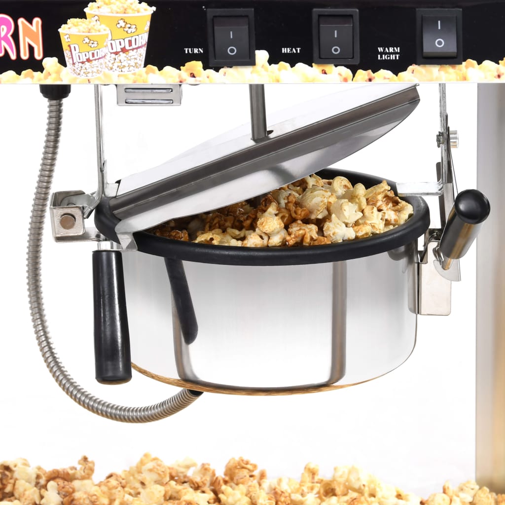 vidaXL popcornmaskine med teflongryde 1400 W