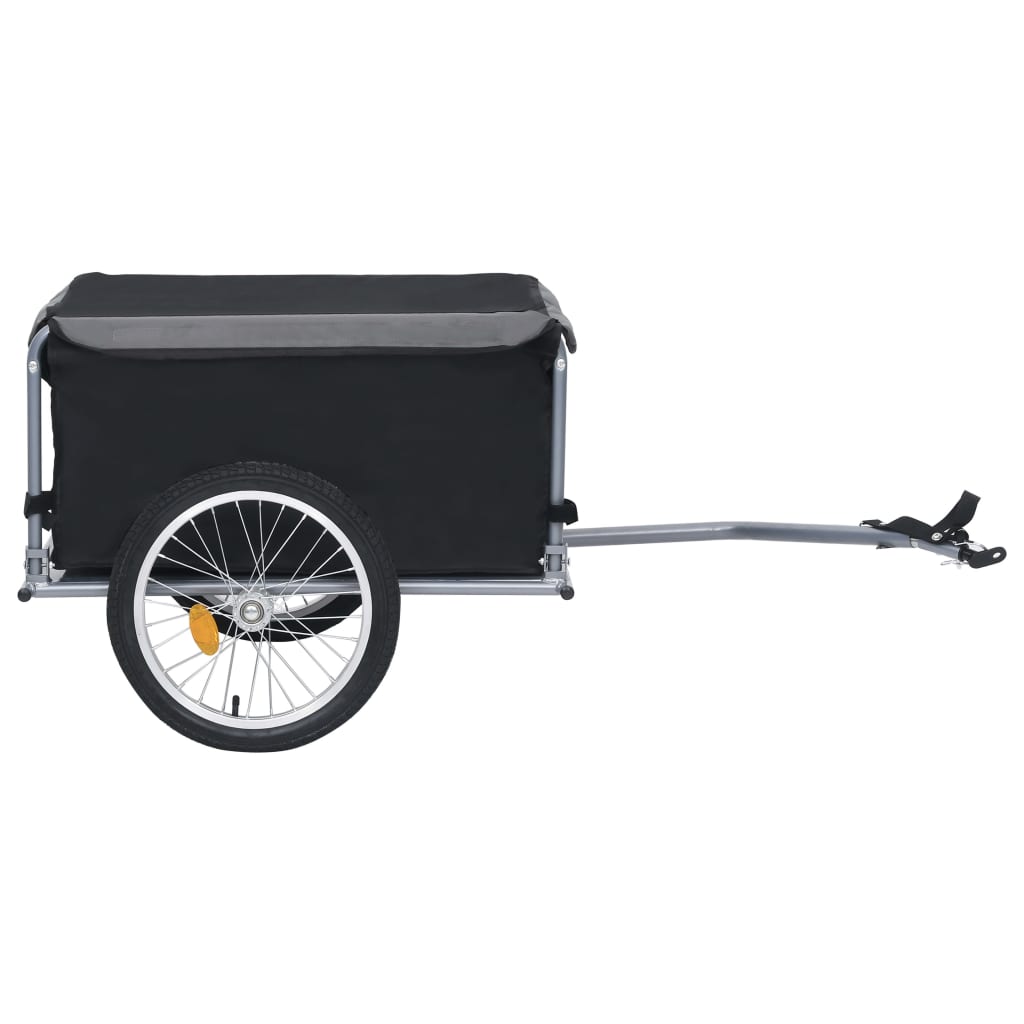vidaXL cykelvogn 65 kg sort og grå
