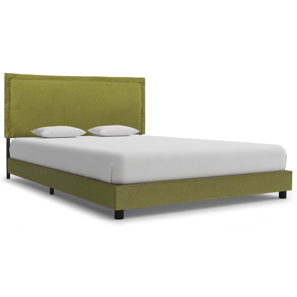 vidaXL sengestel 140 x 200 cm stof grøn