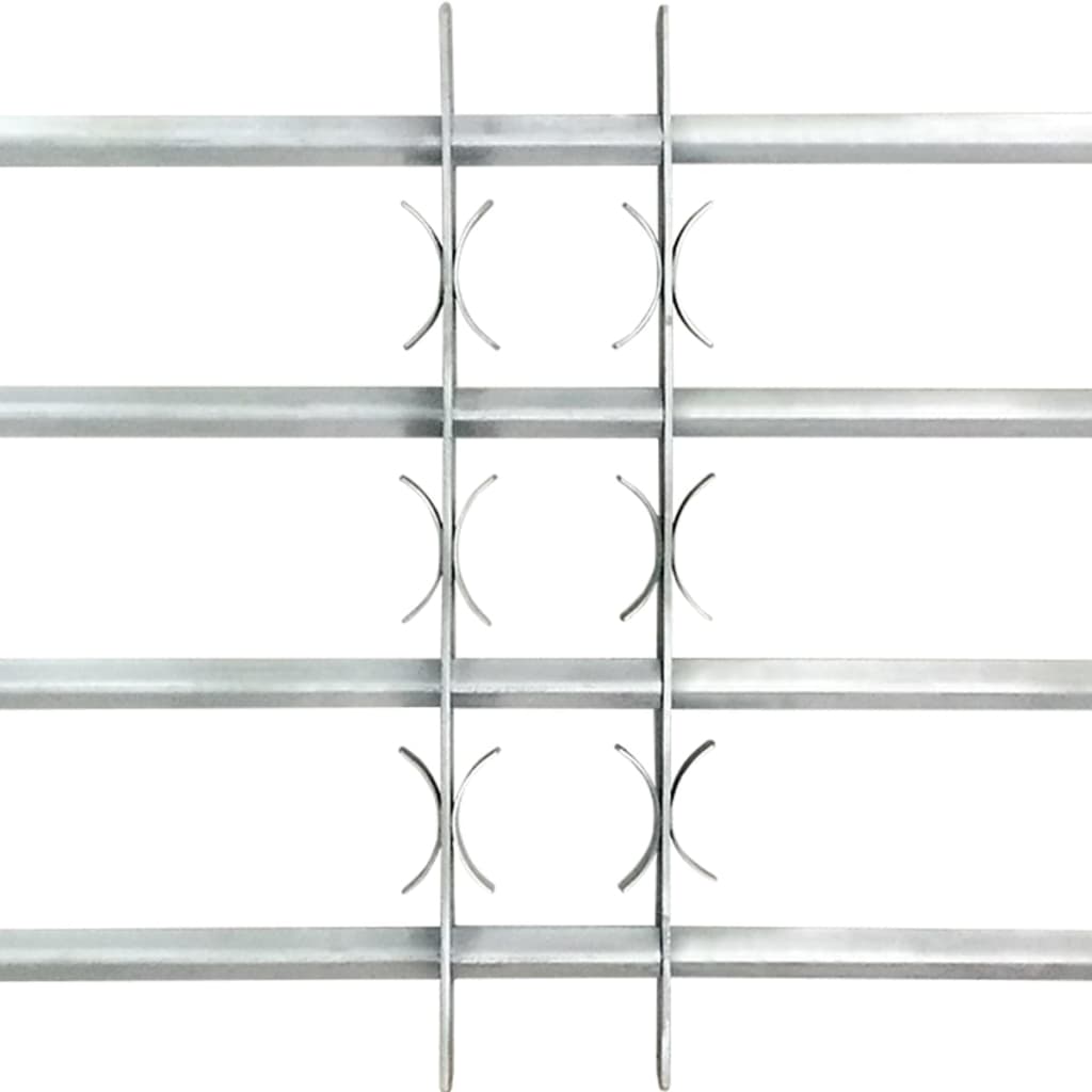 vidaXL justérbart gitter til vinduer m. 4 tværstænger 500-650 mm