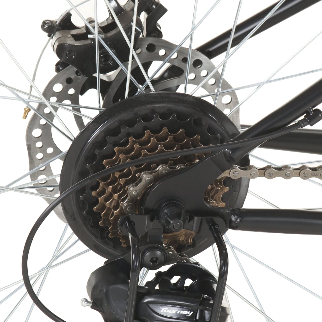 vidaXL mountainbike 21 gear 27,5 tommer hjul 38 cm sort