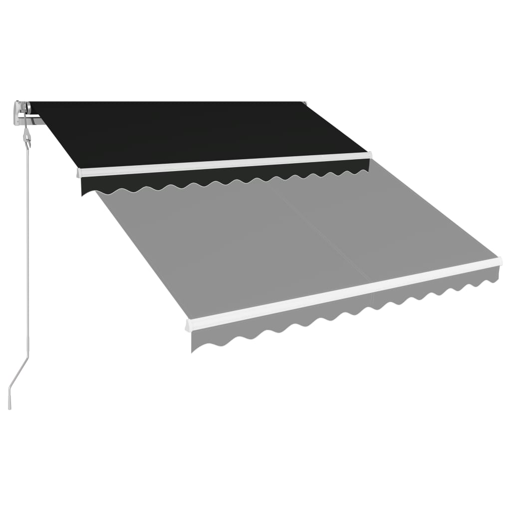 vidaXL automatisk foldemarkise 350 x 250 cm antracitgrå