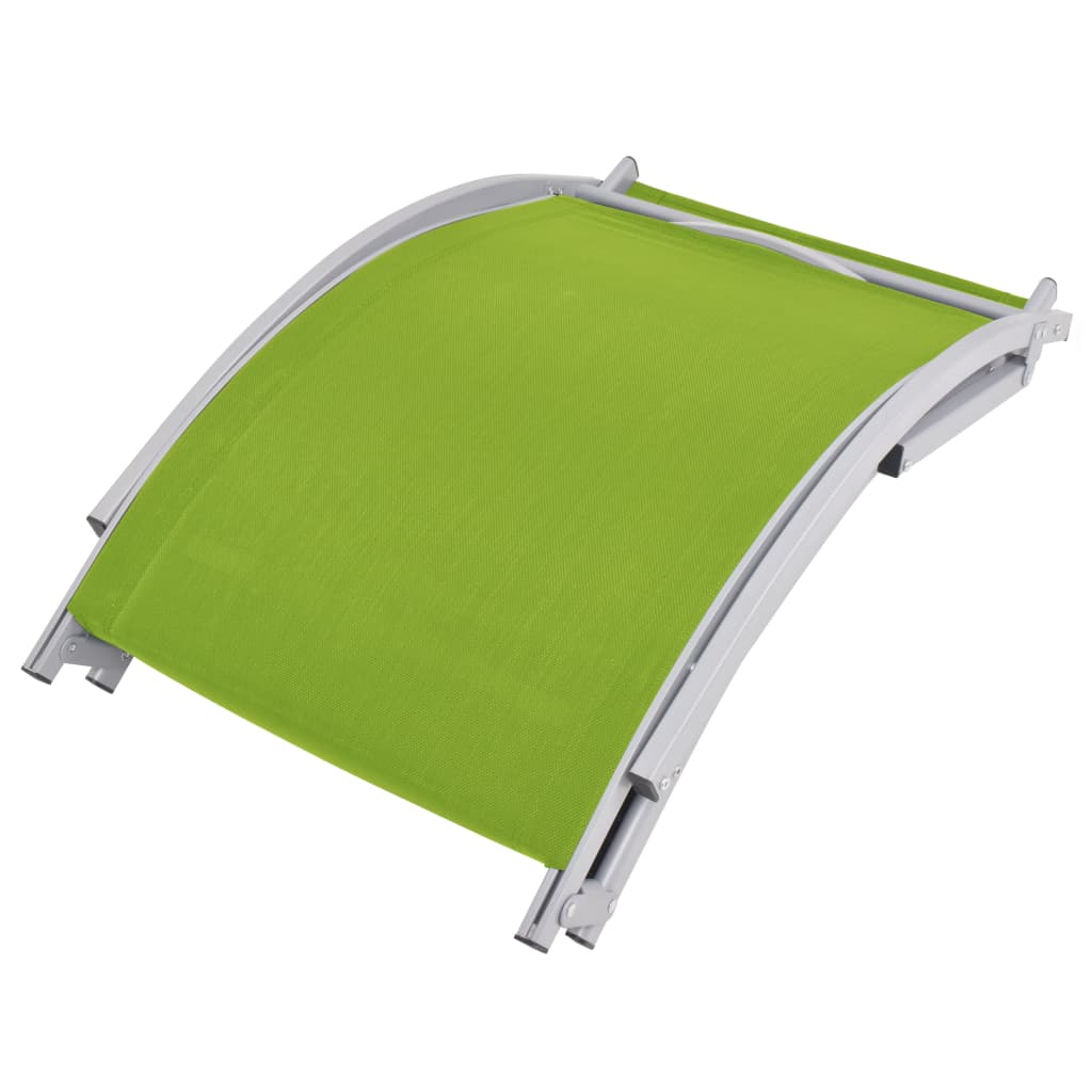 vidaXL foldbare liggestole 2 stk. textilene grøn