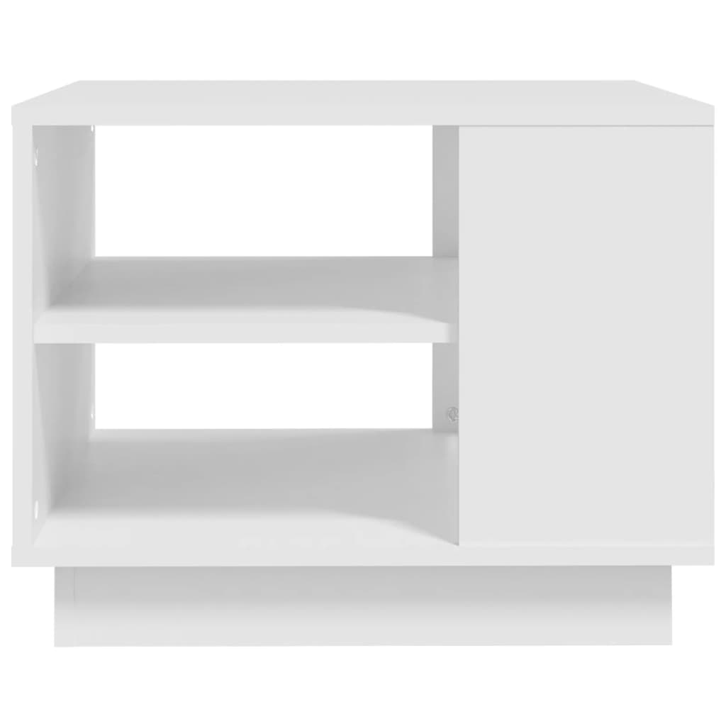 vidaXL sofabord 55x55x43 cm spånplade hvid