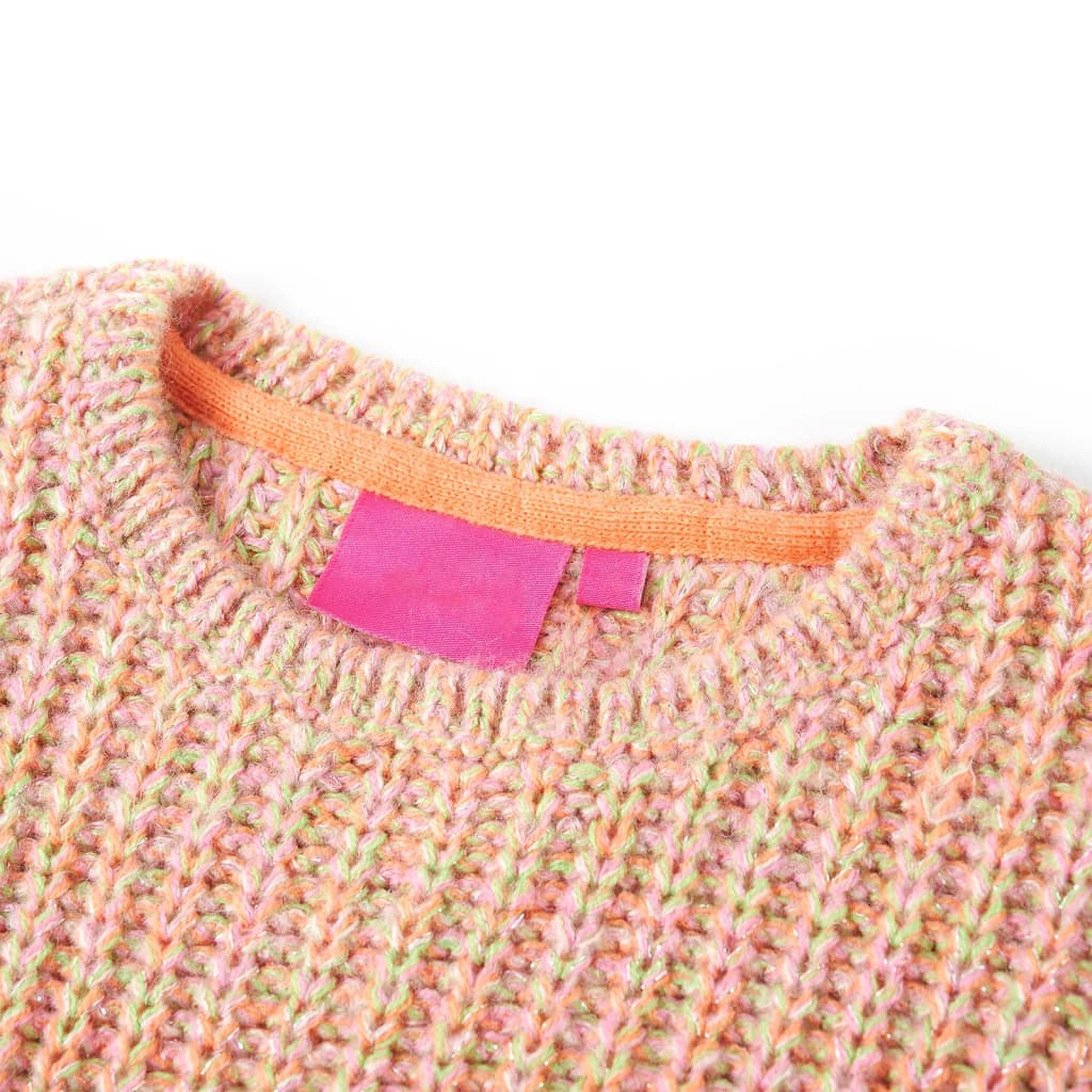 Sweater til børn str. 92 strikket lyserød
