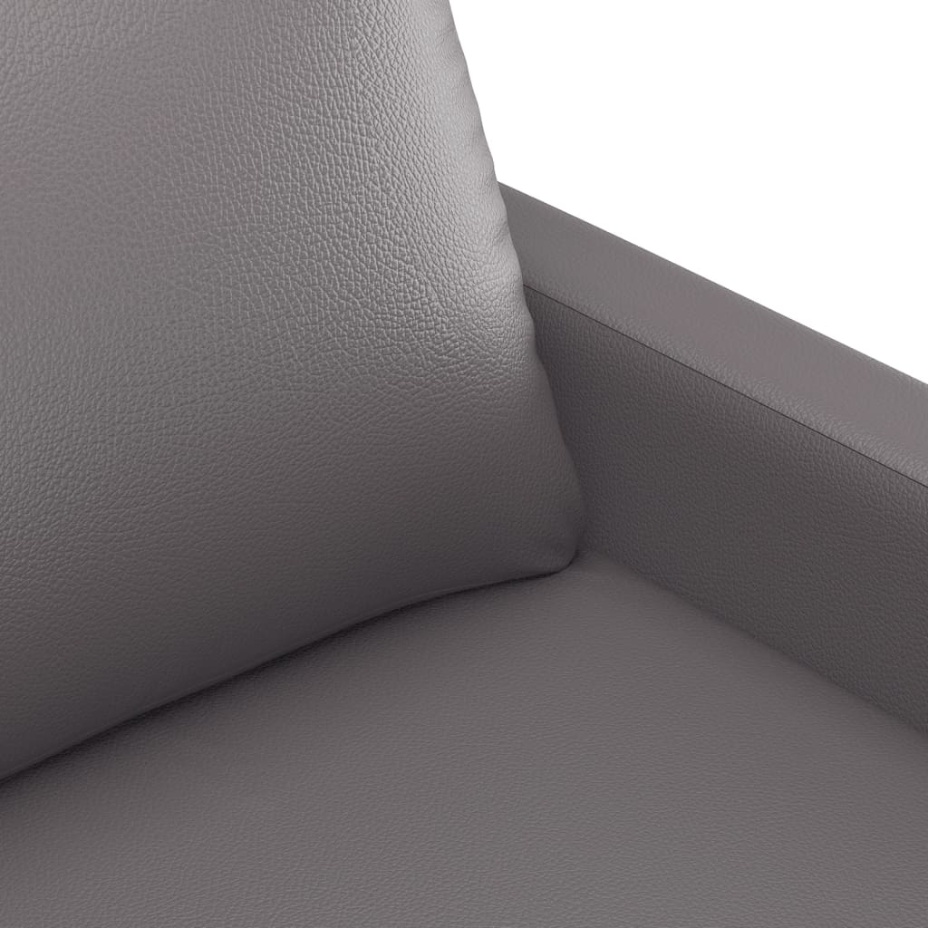 vidaXL 2-personers sofa 120 cm kunstlæder grå