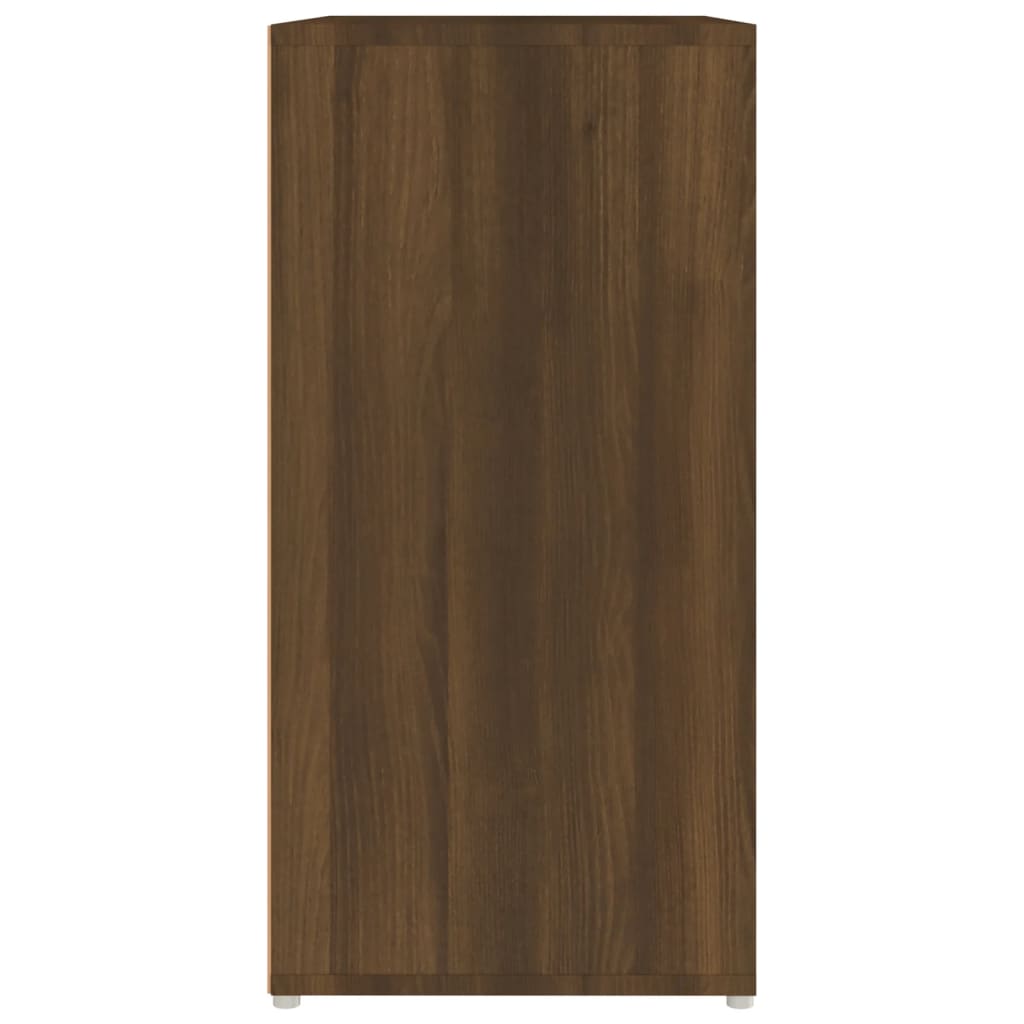vidaXL skoskab 60x35x70 cm konstrueret træ brun egetræsfarve