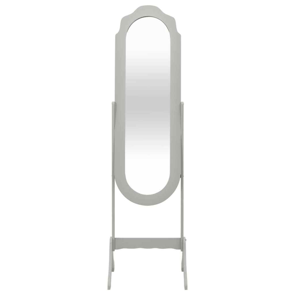 vidaXL fritstående spejl 46x48x164 cm grå