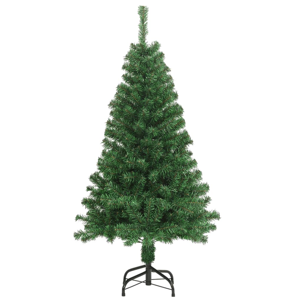 vidaXL kunstigt juletræ med tykke grene 150 cm PVC grøn