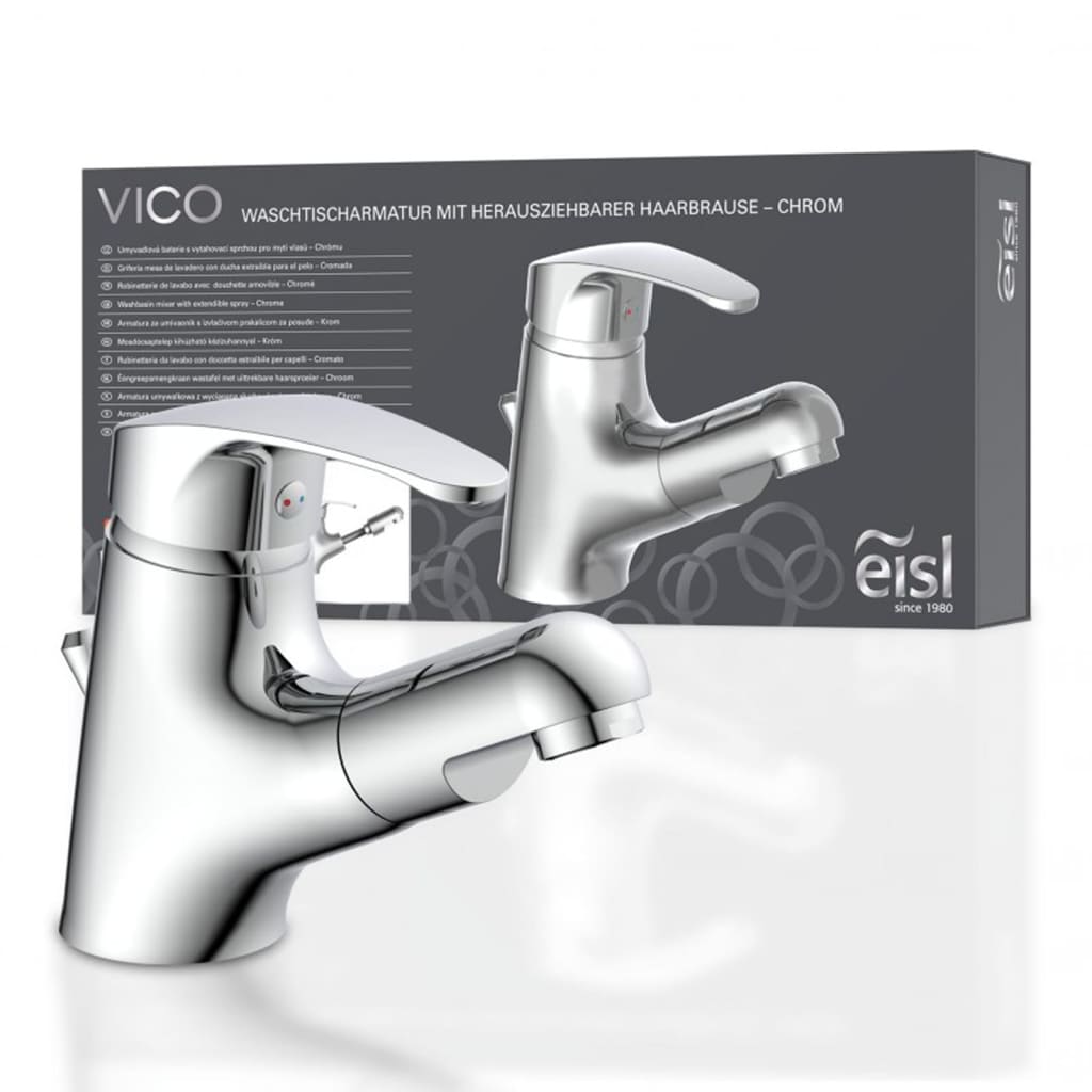 EISL håndvaskarmatur med udtrækkelig spray VICO krom