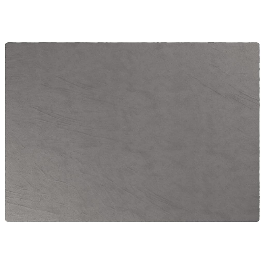 vidaXL tyngdetæppe med betræk 155x220 cm 7 kg stof grå