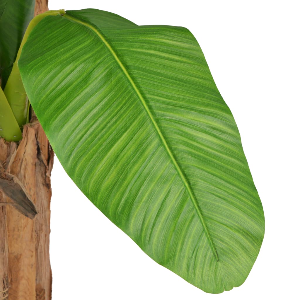 vidaXL kunstig bananplante med krukke 250 cm grøn