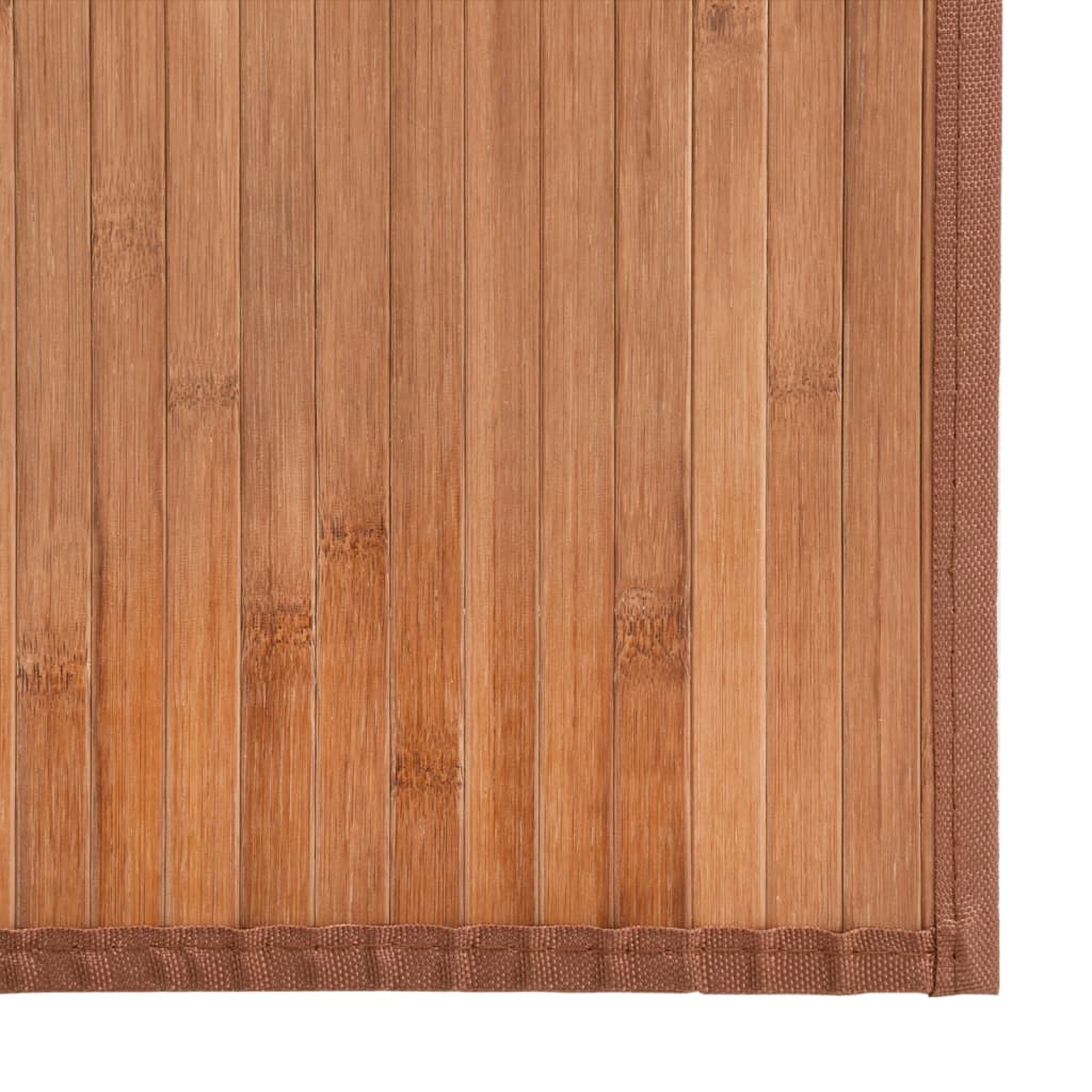 vidaXL gulvtæppe 80x200 cm rektangulær bambus naturfarvet