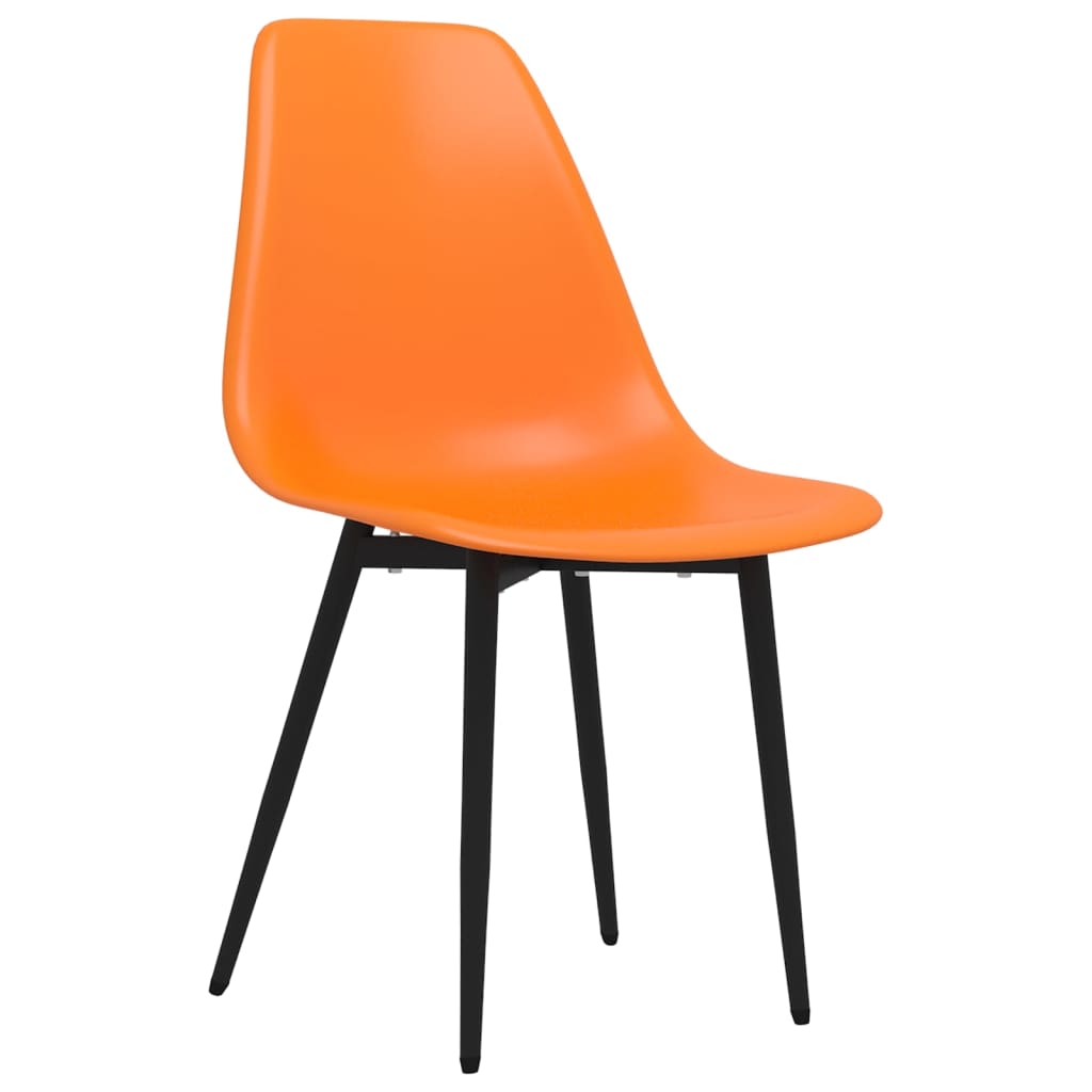 vidaXL spisebordsstole 4 stk. PP orange