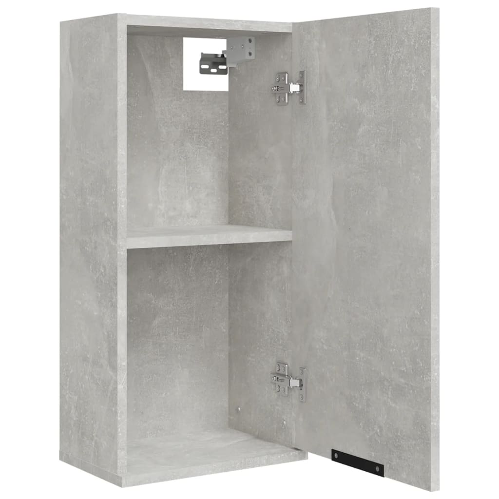 vidaXL væghængt badeværelsesskab 32x20x67 cm betongrå