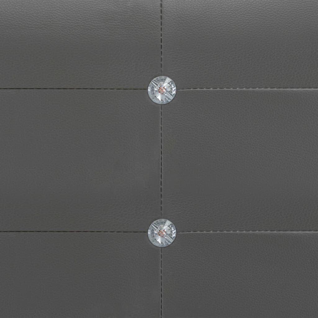 vidaXL sengestel 150x200 cm kunstlæder grå