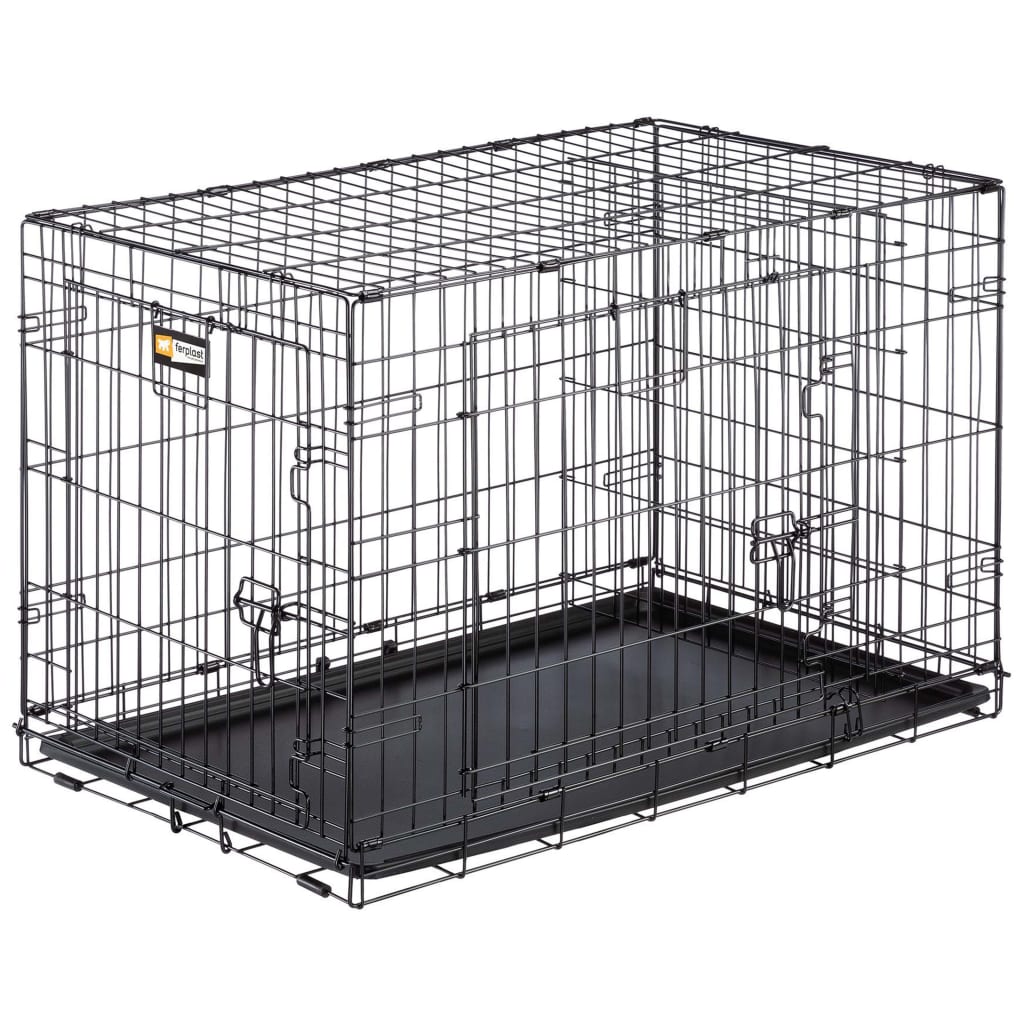 Ferplast hundebur Dog-Inn 90 92,7x58,1x62,5 cm grå