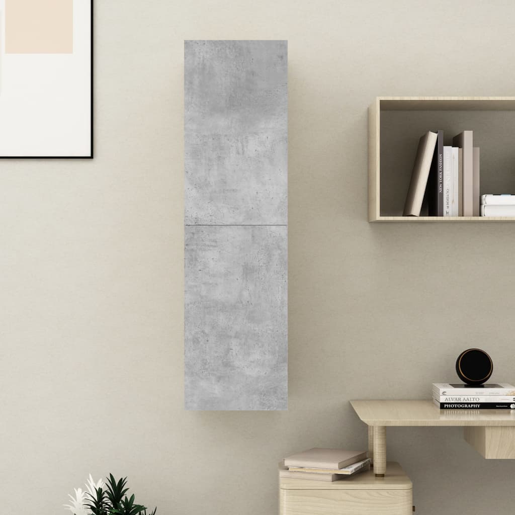 vidaXL tv-bord 30,5x30x110 cm konstrueret træ betongrå