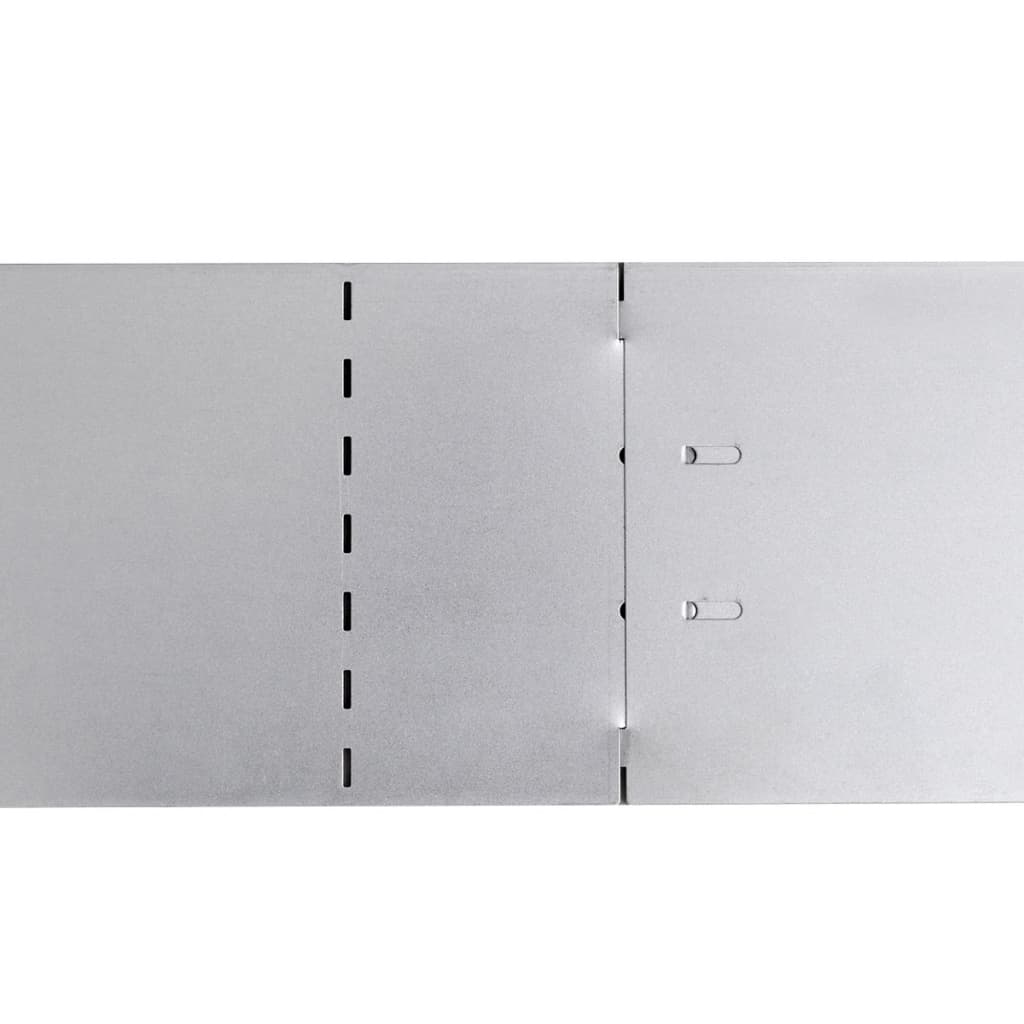 vidaXL fleksibel bedkant 10 stk. 100x14 cm galvaniseret stål
