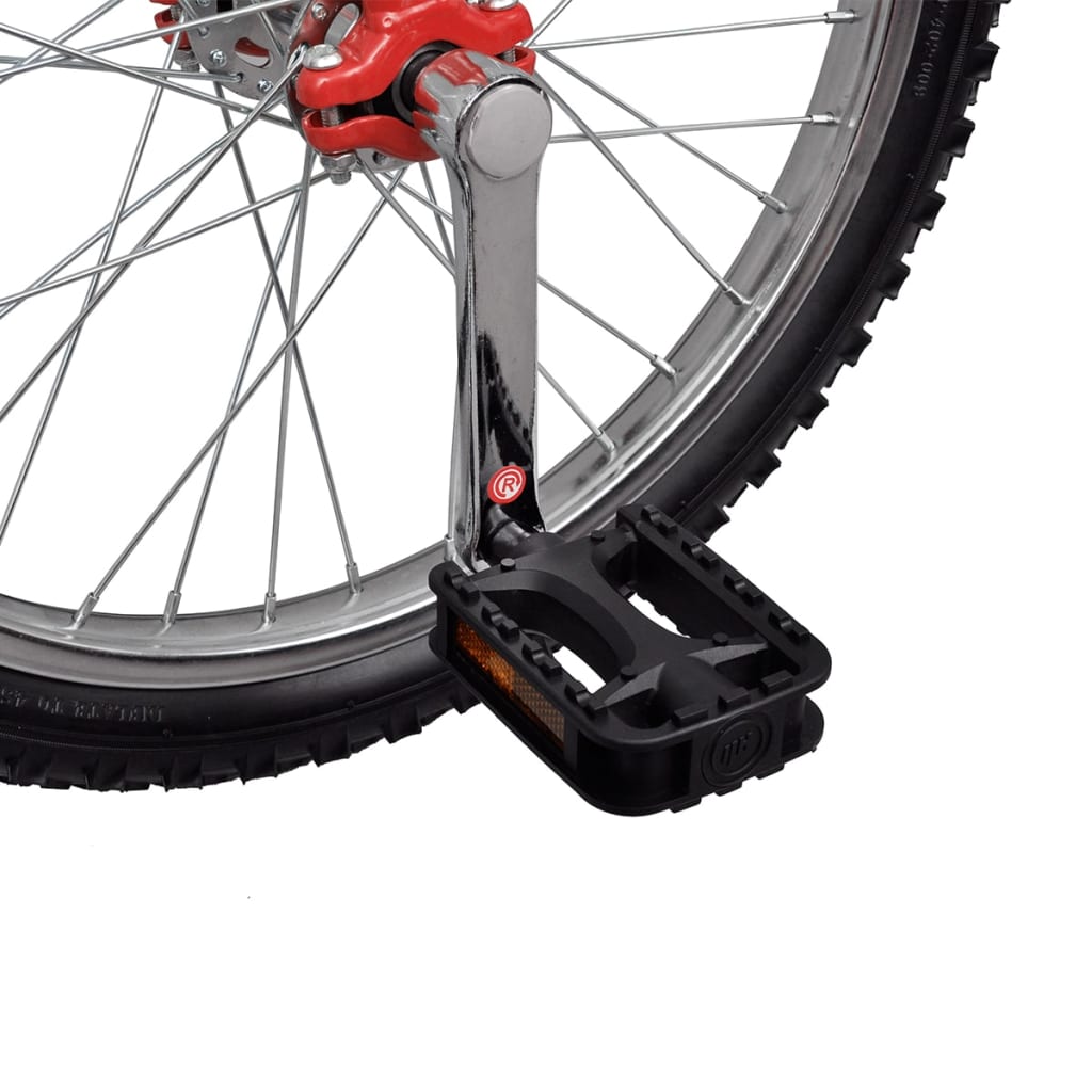 Justerbar ethjulet cykel 16 tommer rød