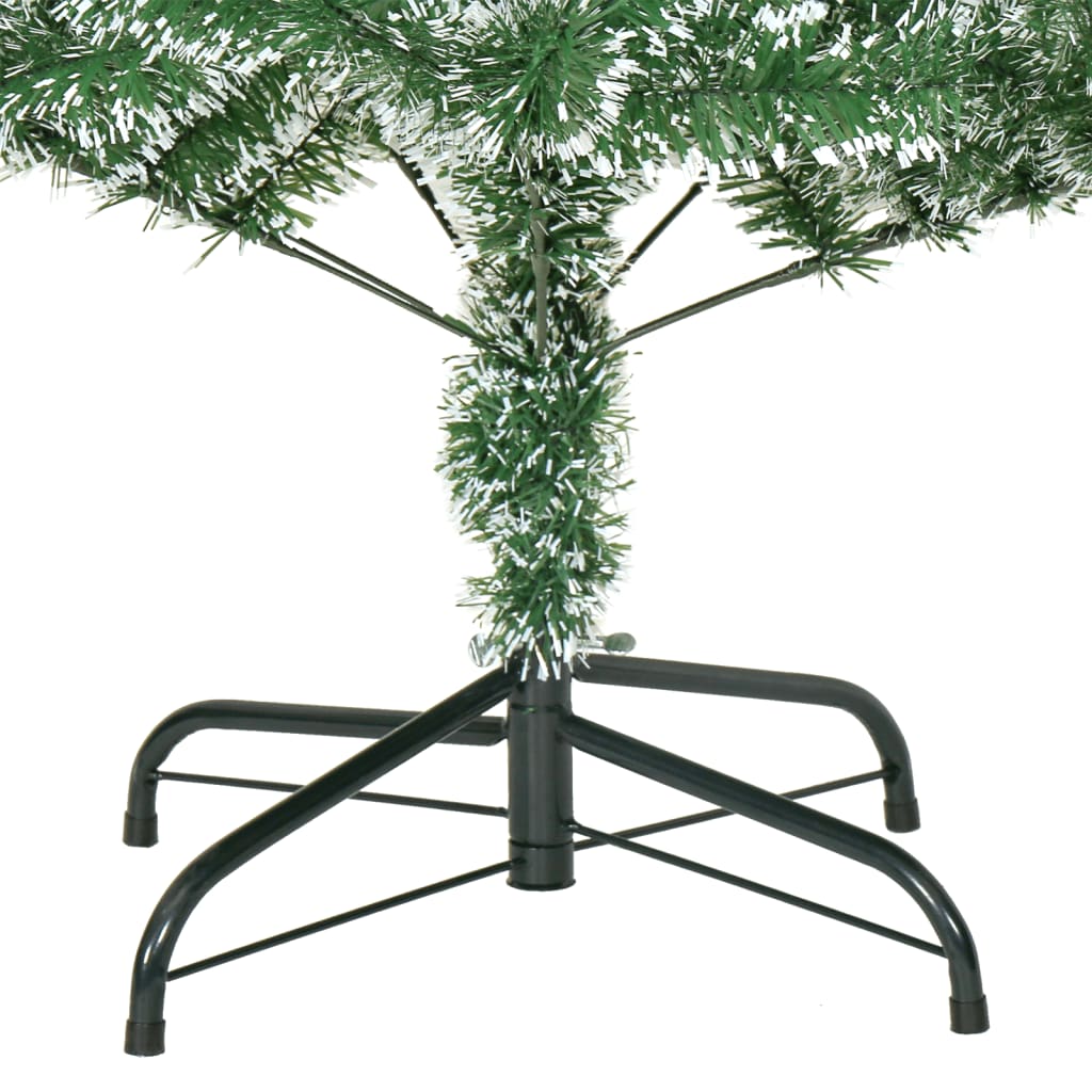 vidaXL kunstigt juletræ med sne 240 cm grøn