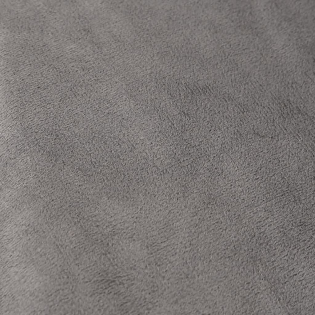 vidaXL tyngdetæppe med betræk 135x200 cm 10 kg stof grå
