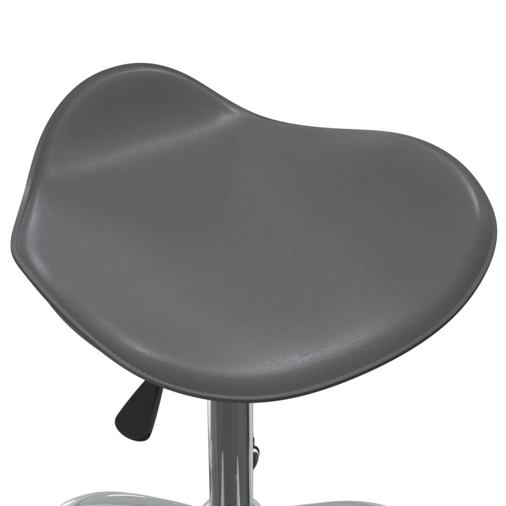 vidaXL drejelig spisebordsstol kunstlæder grå
