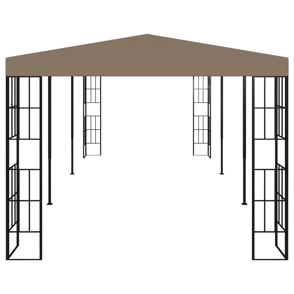 vidaXL pavillon 6x3 m gråbrun
